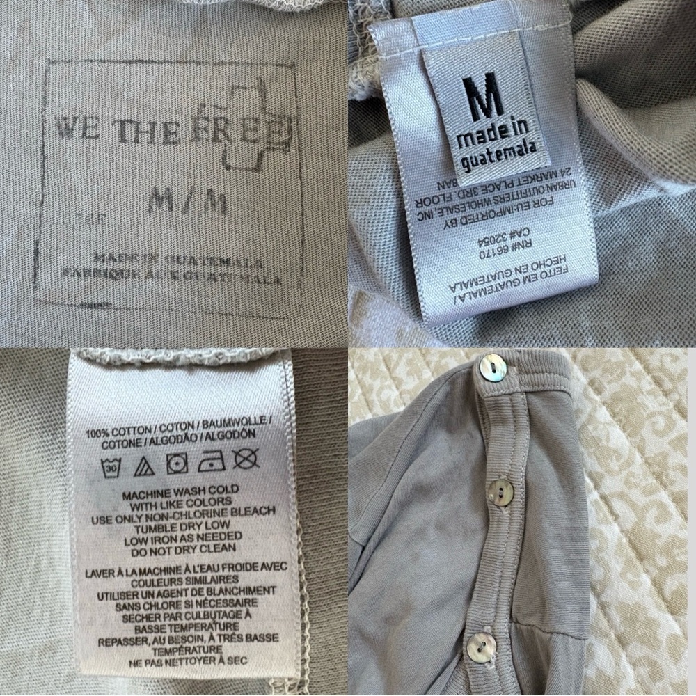 Free People Bond Cardigan Oversized Drape Wrap Hooded Sweater | Gray | Size M - Picture 12 of 15